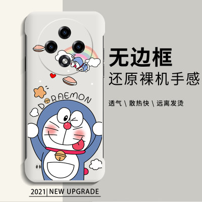 适用oppoA3pro手机壳多啦a梦a3pro卡通无边框PJY110超薄硬壳OPPO防摔保护套散热半包边新款裸机手感可爱潮壳