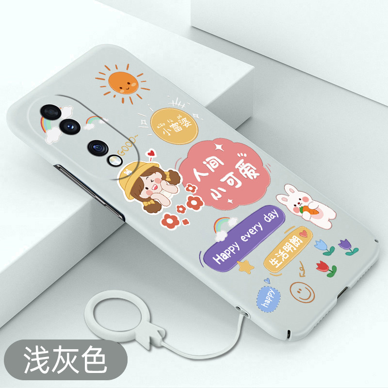 适用于荣耀90手机壳人间小可爱荣耀90pro全包超薄硬壳honor90不顶膜保护套新款创意卡通可爱防摔高级感散热壳