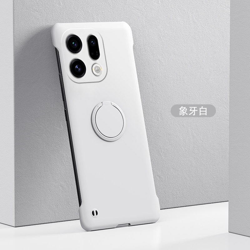 适用OPPOfindx9手机壳findx9pro无边框指环支架款新款半包边OPPO超薄硬壳散热保护套裸机手感车载磁吸外壳