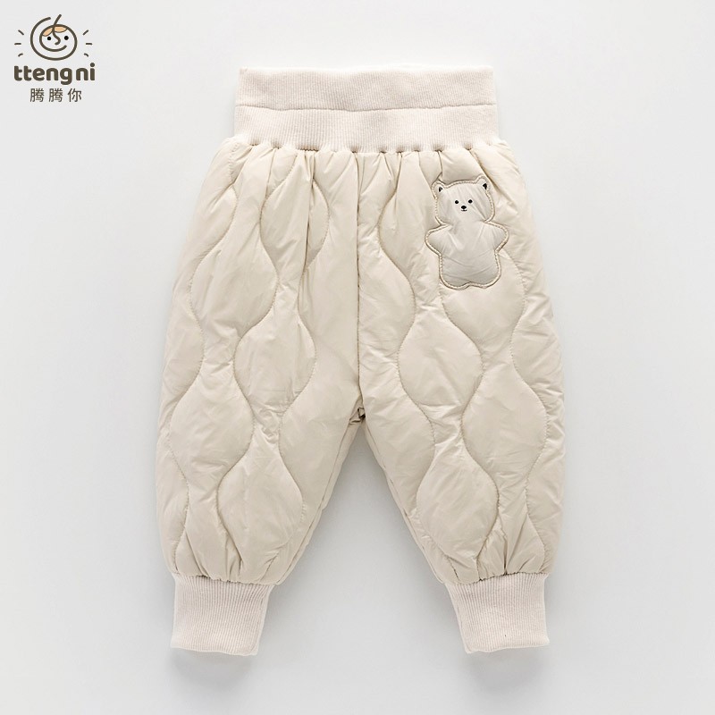 宝宝羽绒裤冬季高腰护肚保暖
