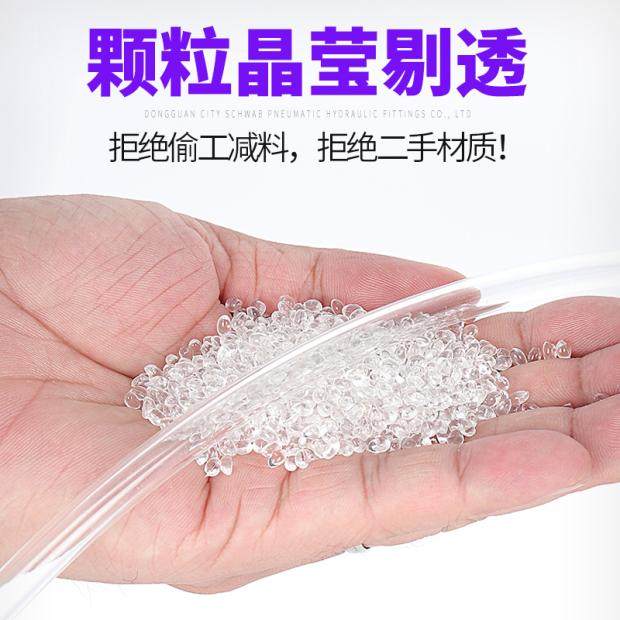 适用PU气管风管空压机气泵气管8透明汽管软管气动10MM气线4/6/8/1