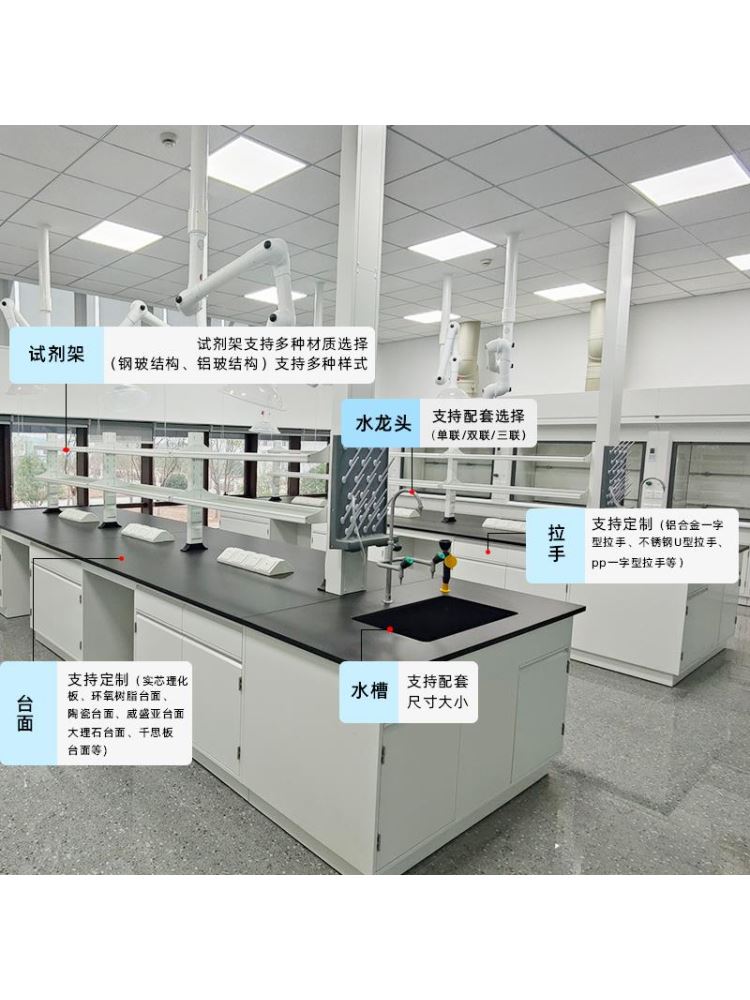 适用钢木实验室工作台全钢实验台试验台实验桌边台通风柜化验室操 工业油品/胶粘/化学/实验室用品 水槽/玻缸 原图主图