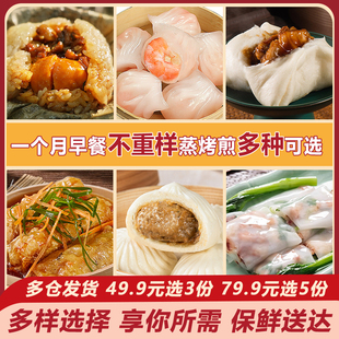 早餐随心配广式早茶楼点心港式水晶虾饺皇干蒸半成品冷冻速食商用