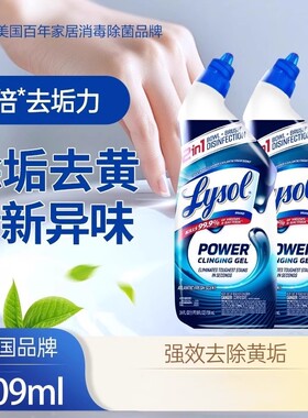 Lysol乐守洁厕灵液厕所马桶清洁剂除垢去渍除臭杀菌消毒滴露子品