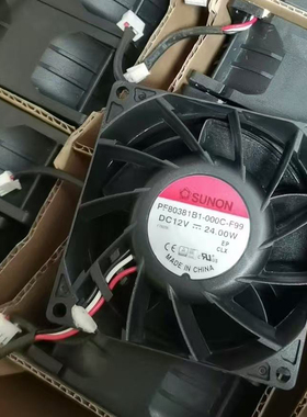 PF80381B1-000C-S99 SUNON 8CM 8038 12V 24W三线大风量风扇