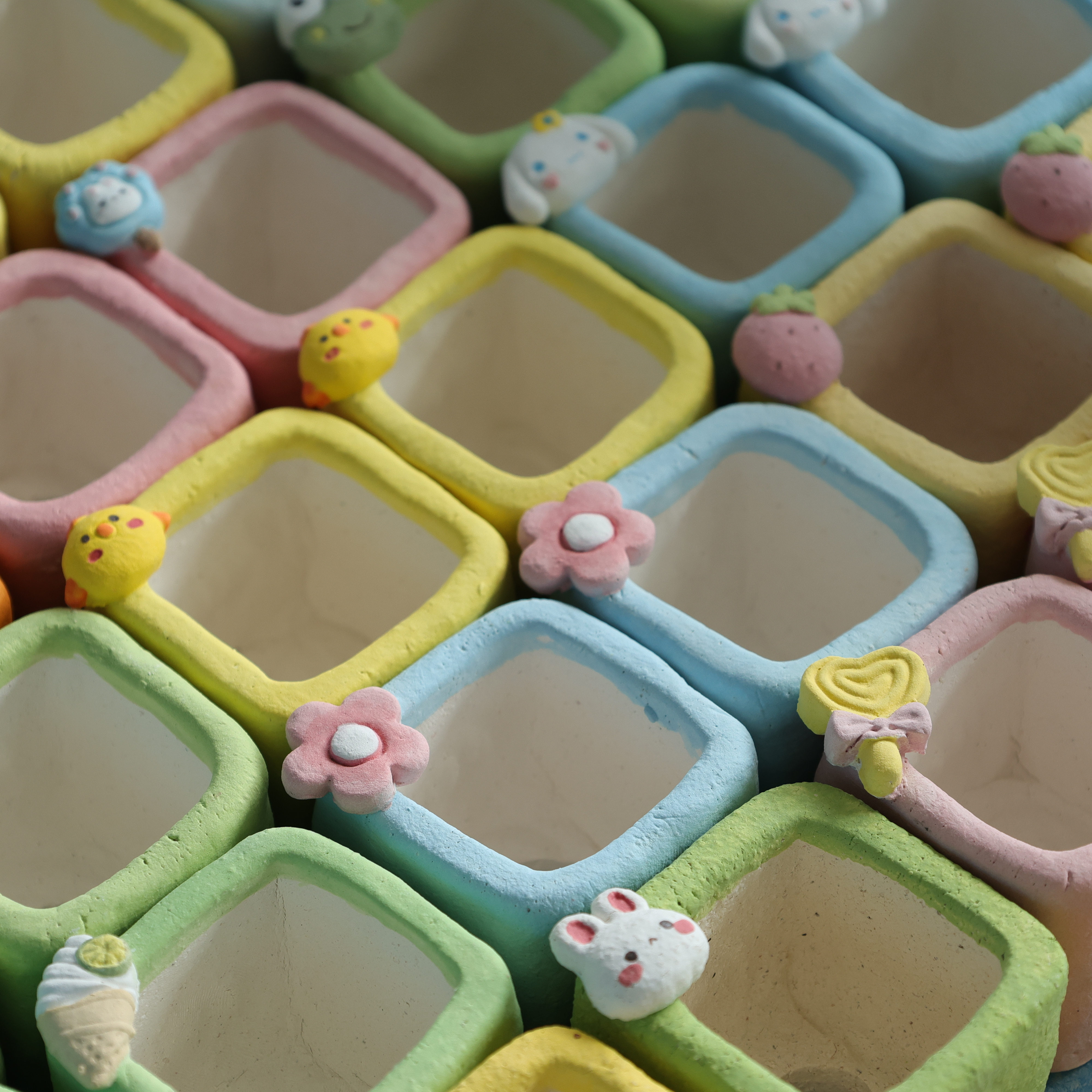 粗泥加麦饭石可爱立体卡通百搭