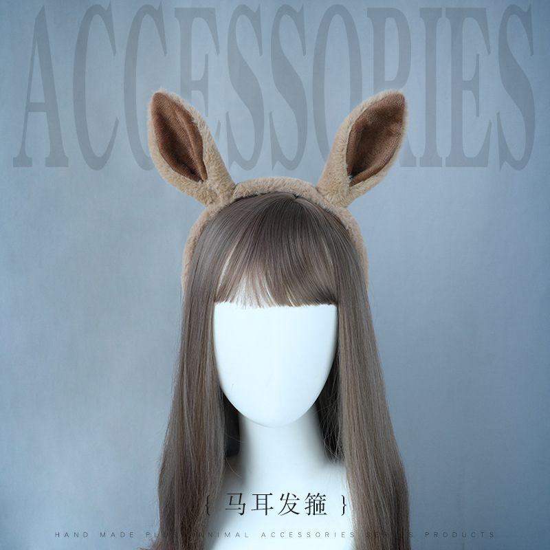 马耳朵发箍可爱万圣节装扮仿真