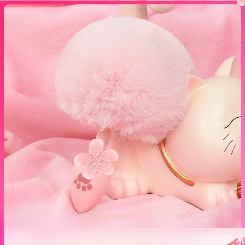 学妹 小兔子猫爪硅胶尾对新手乐趣道具女猫Cosplay肛门游戏新手