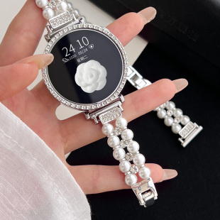 2精致手表链 金属watchgt5高级感智能运动手表带watch4系列5pro专用腕表3女款 适用华为watch gt6表带创意新款