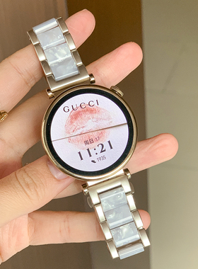 适用华为gt5表带新款watchgt4金属树脂41mm女款专用智能手表表链watch4手表带女gt3pro高级感gt2荣耀gs3i系列