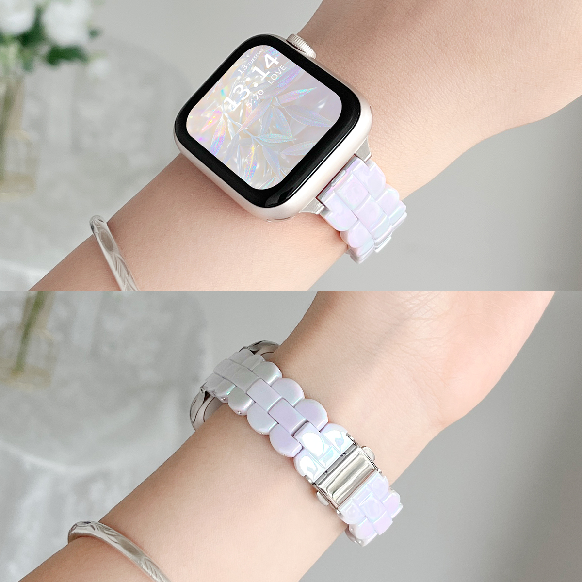 watchfit4表带新款炫彩树脂表链