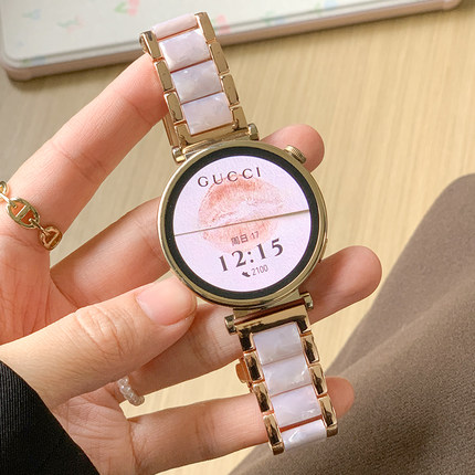 适用华为gt5gt4gt3gt2表腕表带watch4/3/2pro手表带小香风金属荣耀智能手表gs3i钢带树脂41mm专用女款高级感
