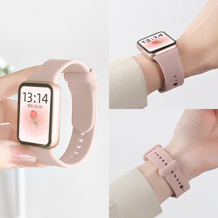 适用小米手环9pro表带女生高级感新品 腕带8pro男生硅胶替换带9代pro智能电子运动手环配件八pro纯色快拆卡扣