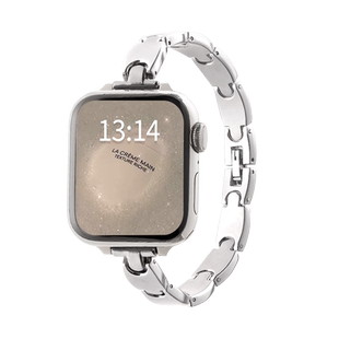 适用applewatch10表带金属夏天苹果iwatchs9手表带新款小众s11s9s8夏女士手链高级感iwatchse表链小香风女款