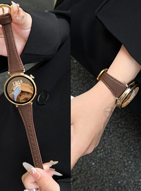 适用小米watchs4表带新款皮质高级感4sport手表带xiaomi watch3/2表链创意智能运动腕带1女生夏41mm专用手链