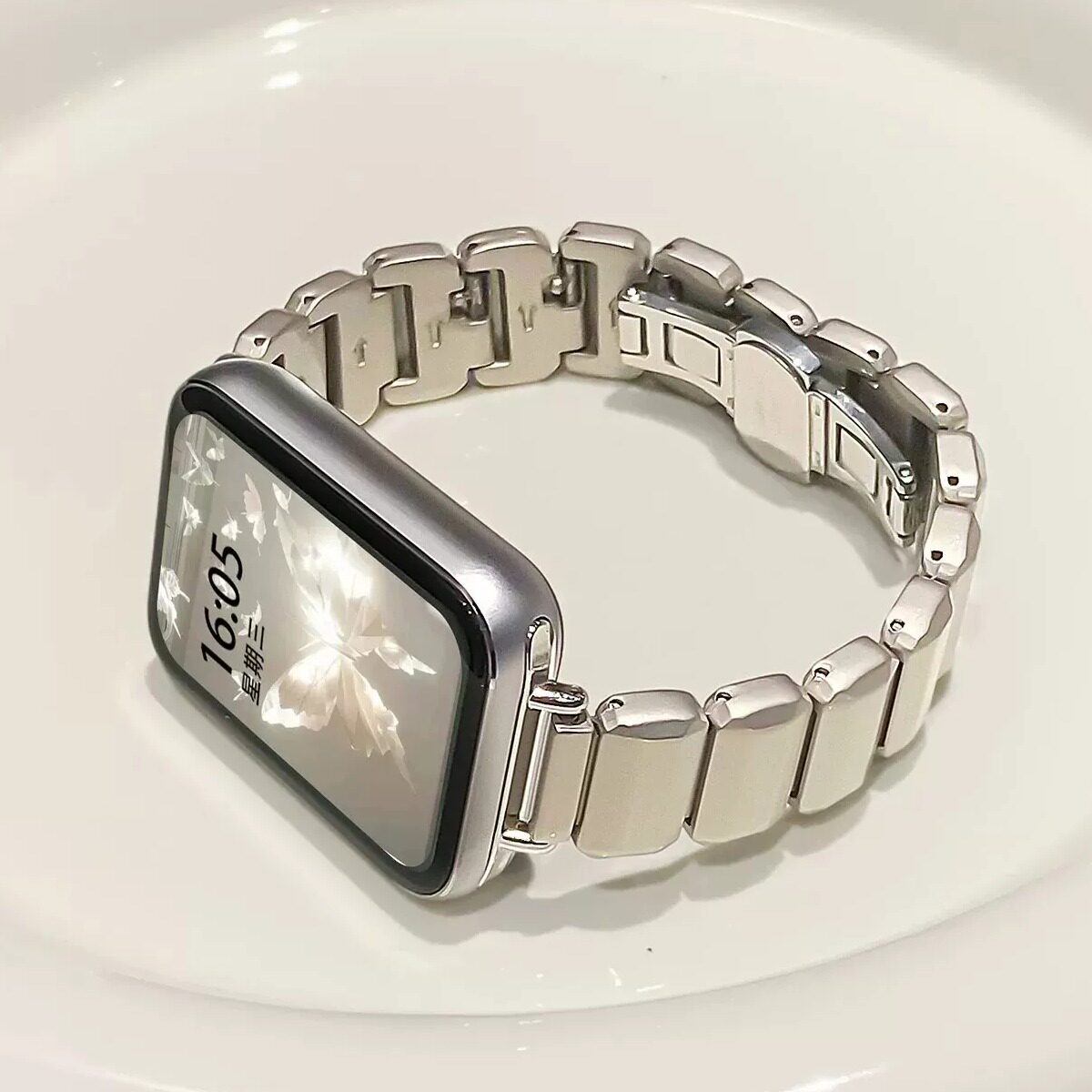 适用苹果s11表带夏天s12金属新品iwatchs10腕带超好看女款腕表applewatchs9手表带高级感女士se3系列s8手链s7
