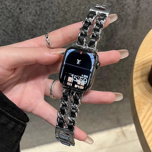 psnld红米watch表带金属双排链女