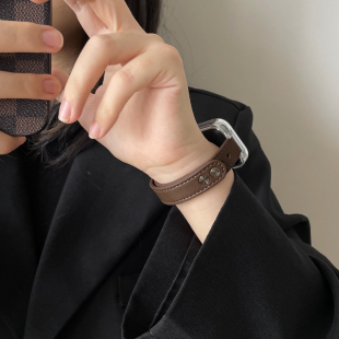 7por皮表带秋冬创意新款 智能运动手表七八代pro腕带小米8 皮质手环带快拆男女生 8pro表带通用NFC版 小米手环9