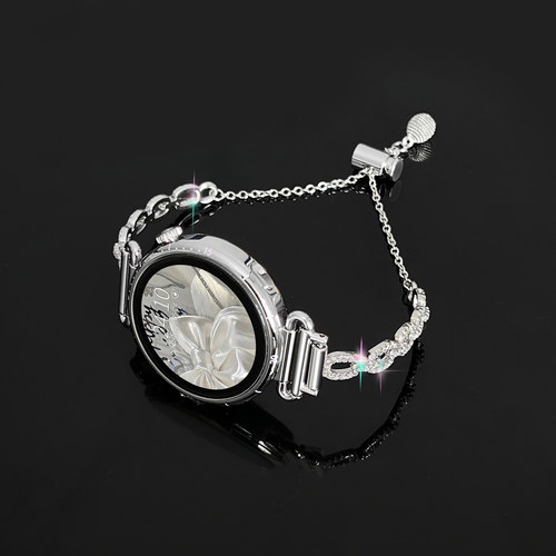 适用小米watch5表带金属满钻手镯