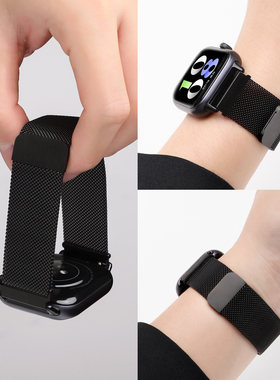 适用小米手环9pro表带秋冬新款8/7pro腕带金属磁吸红米watch6手表带高级感redmiwatch5高颜值4女款3智能2表链