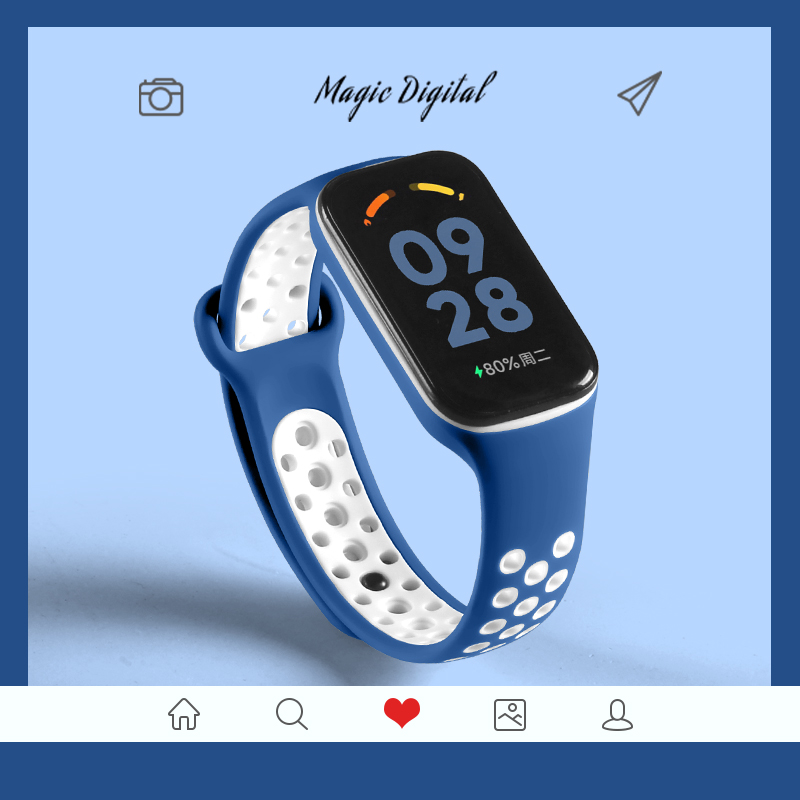 适用红米手环2腕带redmi手环2表带硅胶女生小米智能运动手环Redmi