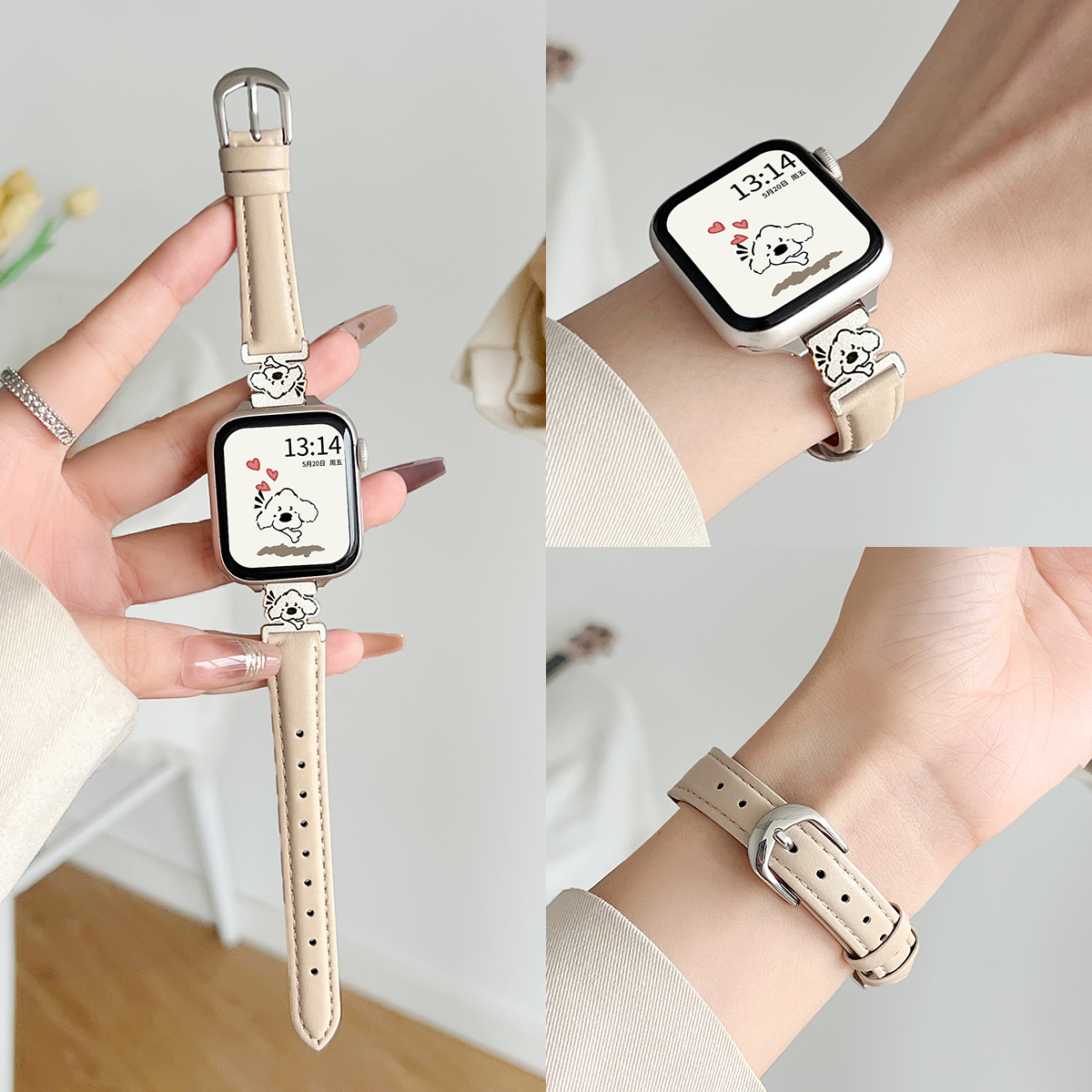 applewatchs10高级新款皮质表带