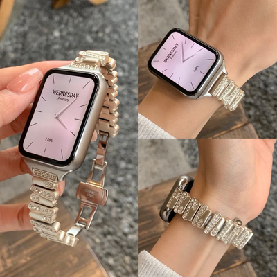 适用9pro/watch6不规则金属表链