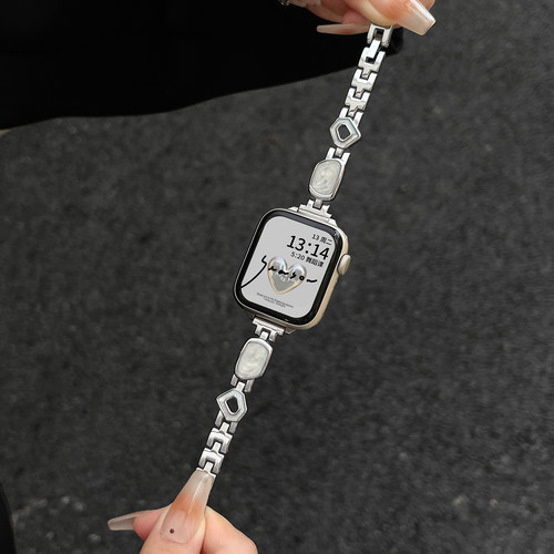 新款细闪鎏金iwatchs10金属表带