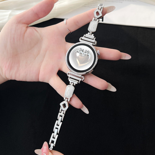 适用小米watch5表带细闪鎏金表链
