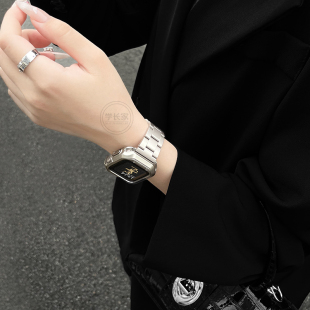 fit 适用华为fit3 运动手环fit1表链女款 智能手表watchfit2腕带夏季 new手表带男夏天 4手表表带金属一珠钢新款