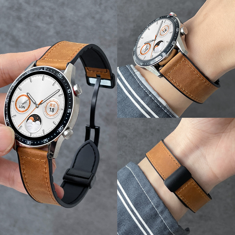 PSNLD三星手表表带皮质新款磁吸