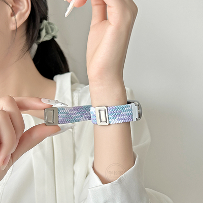 手环9/8编织弹力表带女生时尚款