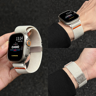 psnld手环9pro表带尼龙编织卡扣