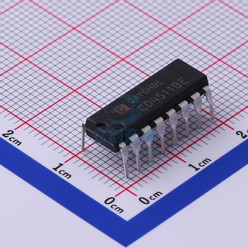 LED显示驱动 CD4511BE DIP-16 HGSEMI(华冠)