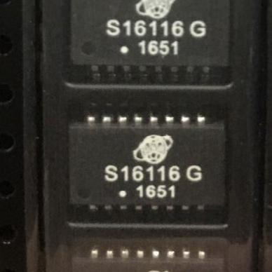 全新原装 S16116 S16116G 超薄百兆网络变压器 JWD SOP16 现货
