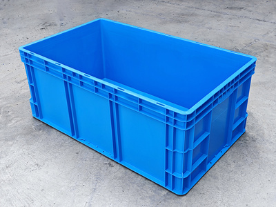 61040箱蓝色超大物料箱胶箱物流箱1000×600×400养鱼养殖箱
