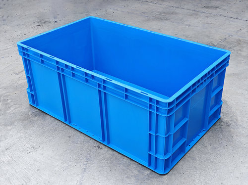 61040箱蓝色超大物料箱胶箱物流箱1000×600×400养鱼养殖箱