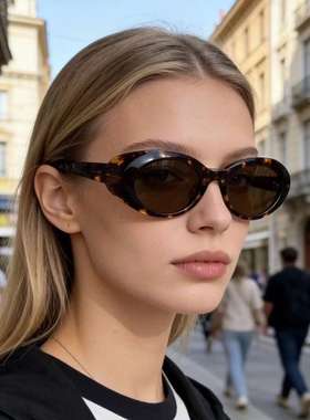 老钱风刘浩存赵今麦jennie同款太阳眼镜男女墨镜ins欧美风可配镜