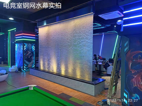 水幕流水瀑布水景景观庭院装饰