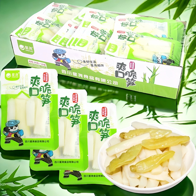 脆爽笋片春笋嫩片竹笋泡椒片