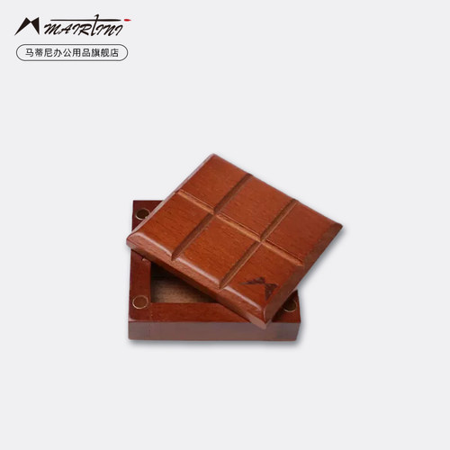 马蒂尼实木榉木6格巧克力木盒