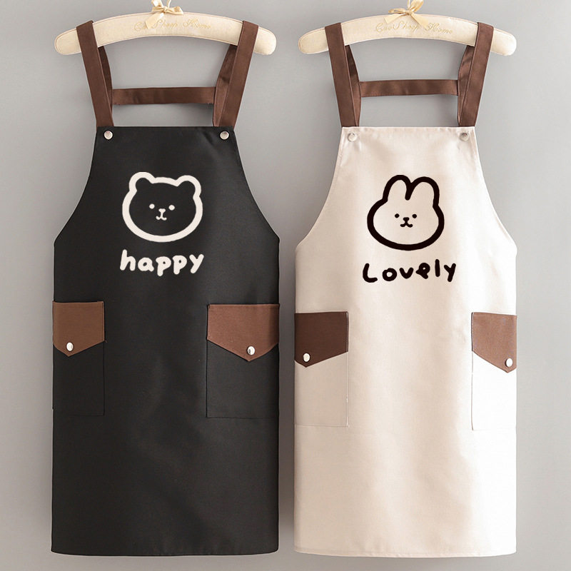 【官方正品】帆布围裙女厨房家用做饭专用透气工作服2026新款时尚