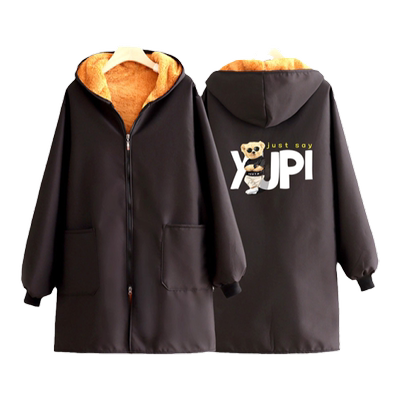 罩衣加绒保暖加厚外套