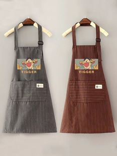 特别洋气好看的女式长袖围裙厨房家用2025新款大码加肥加大工作服