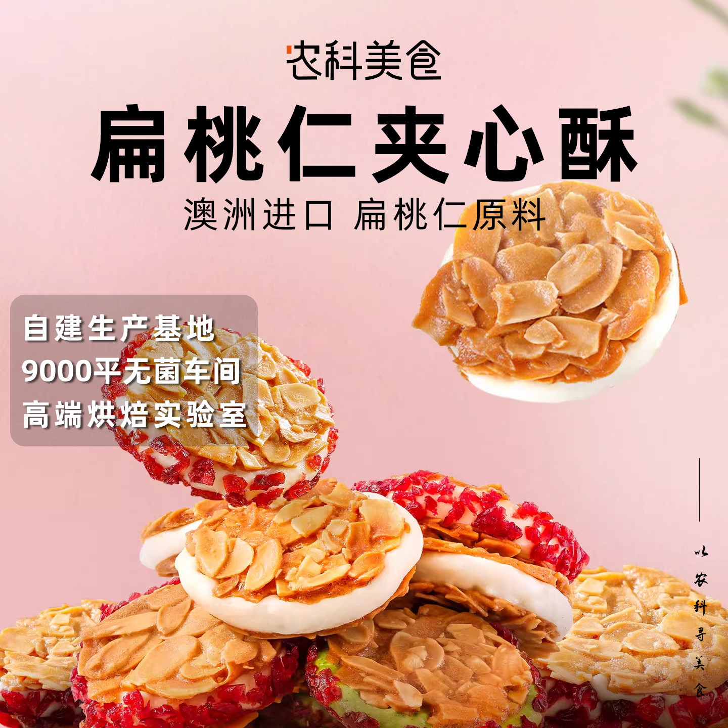 精选工艺扁桃仁核桃酥牛轧糖