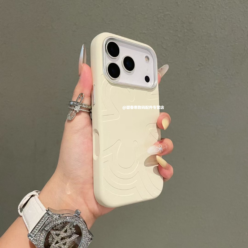 一体ai相机拍照按键适用苹果17promax手机壳新款iPhone17pro花漾磁吸液态硅胶16p金属镜头15纯色全包保护套女