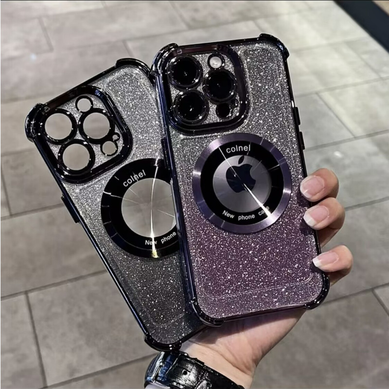 不发黄亚克力适用苹果14promax气囊手机壳Magsafe磁吸透明新款iphone14pro女男防摔套plus高级硬壳13简约12PM