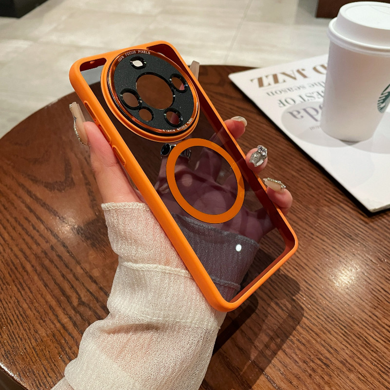 磨砂磁吸金属镜头精孔字母适用华为mate60手机壳新款mate60pro高级感透明mt60全包磨砂硅胶防摔保护套男女