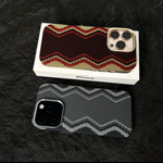 凯夫拉碳纤维纹磁吸权杖蛇纹适用苹果16promax手机壳iPhone15pro商务男14pm/mate70/80/60pro+/p80磨砂全包套