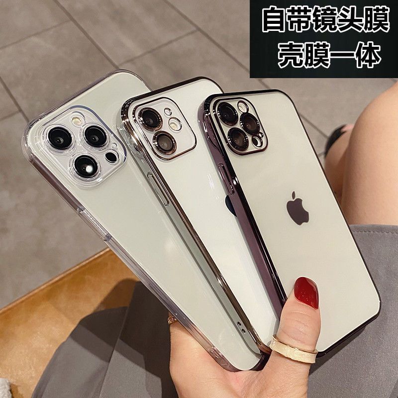 壳膜一体苹果13Pro手机壳透明iphone12自带镜头膜13promax新款全包防摔mini十三保护套潮男网红11软硅胶适用 3C数码配件 手机保护套/壳 原图主图